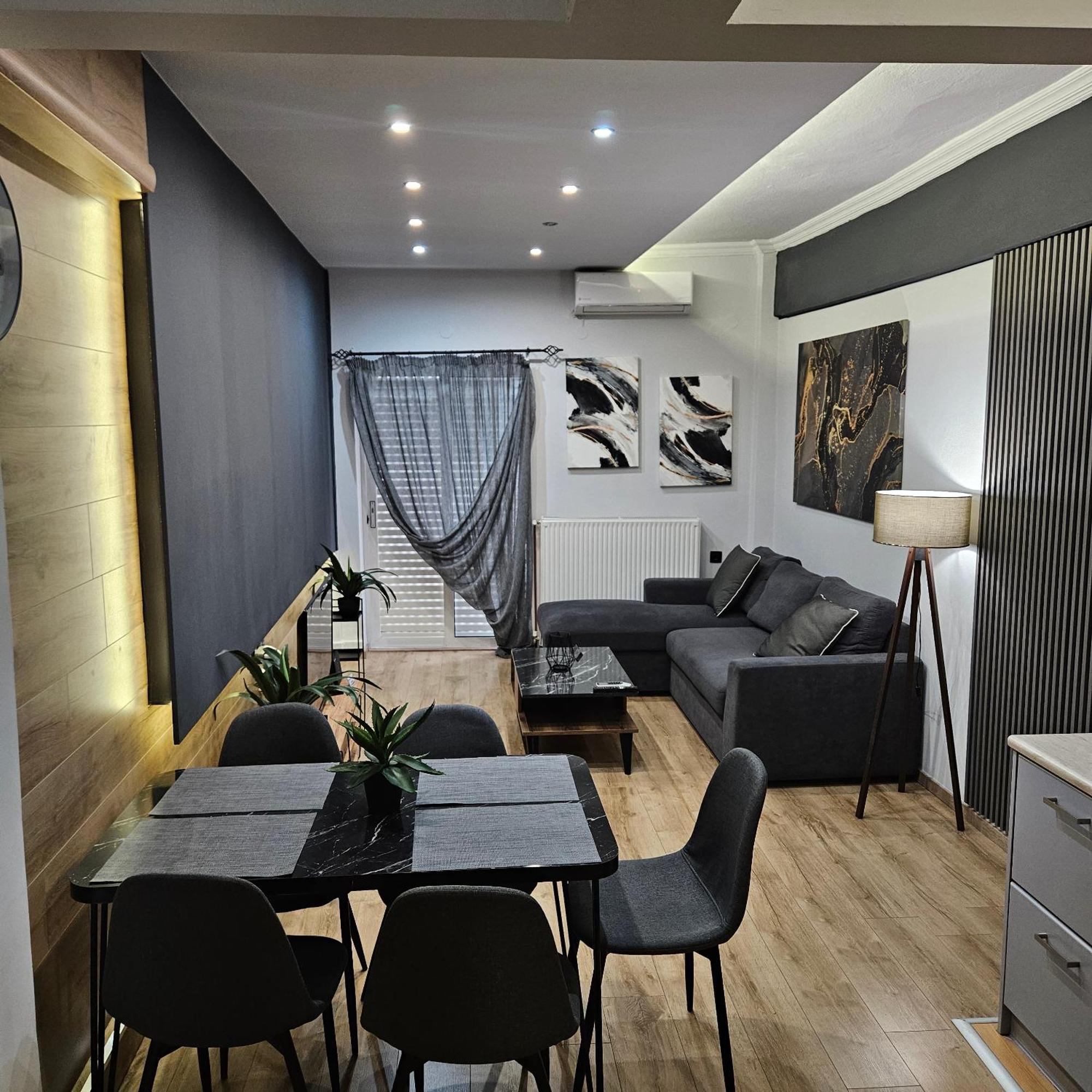 Central 3 Modern Apartment With Free Parking Serres Bagian luar foto