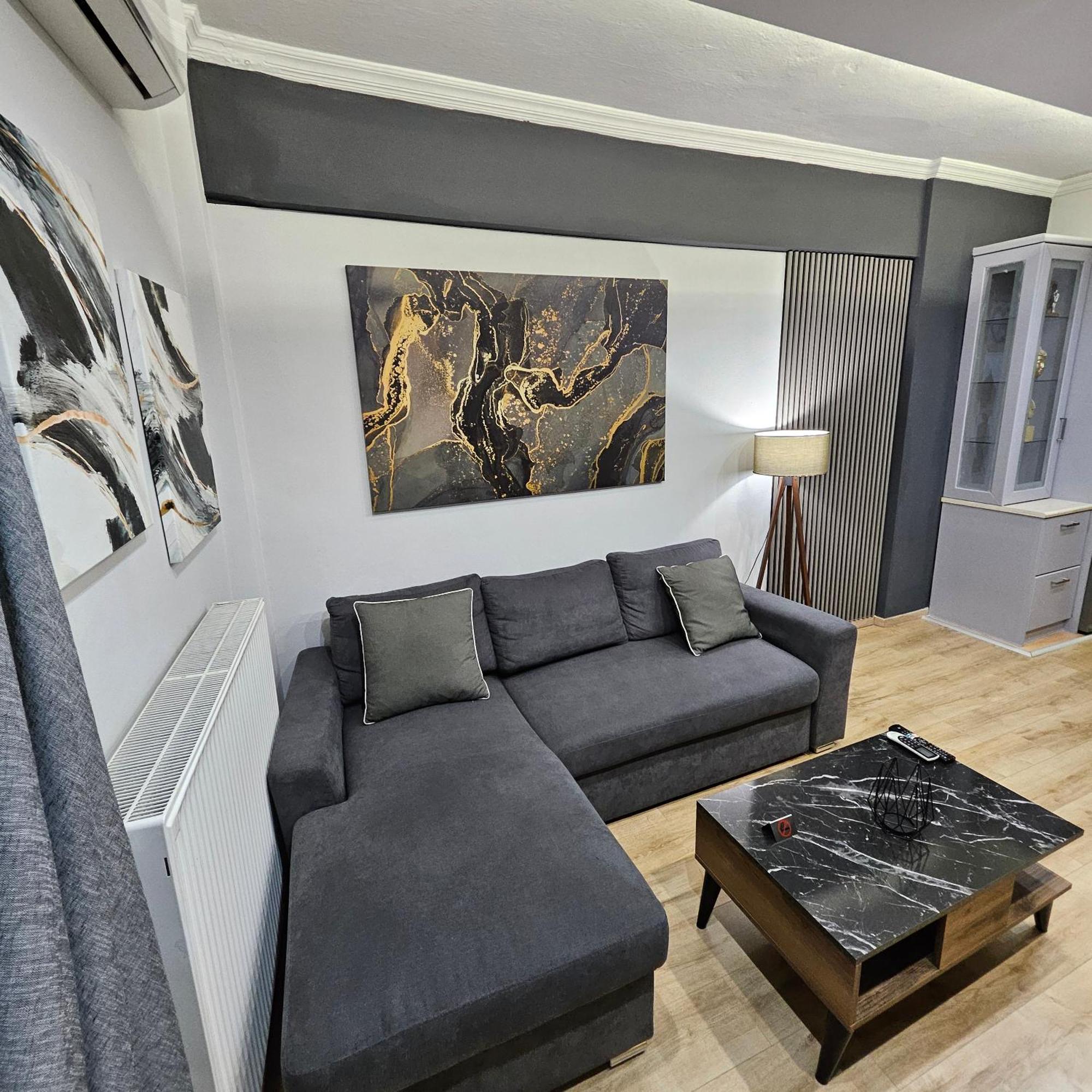 Central 3 Modern Apartment With Free Parking Serres Bagian luar foto
