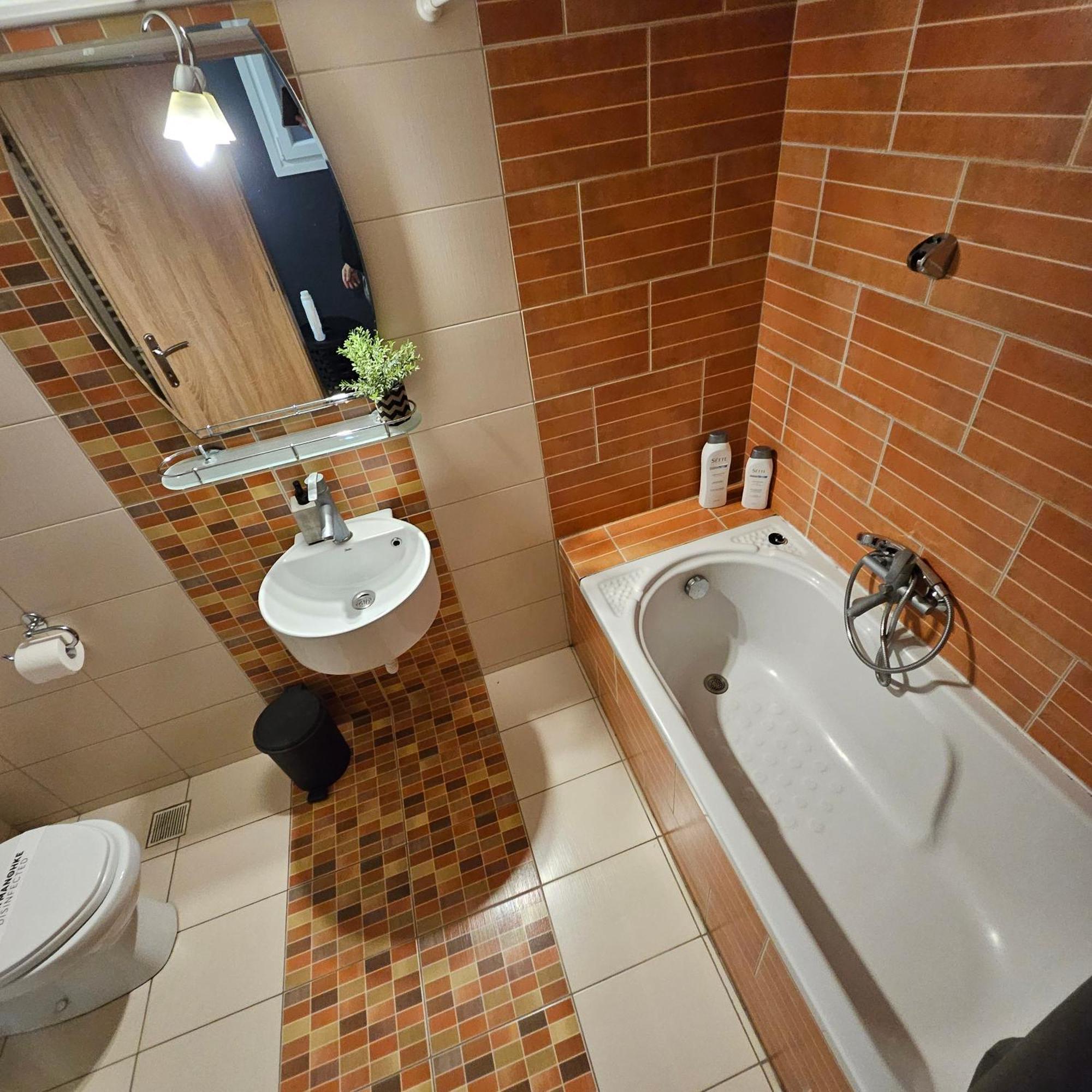 Central 3 Modern Apartment With Free Parking Serres Bagian luar foto
