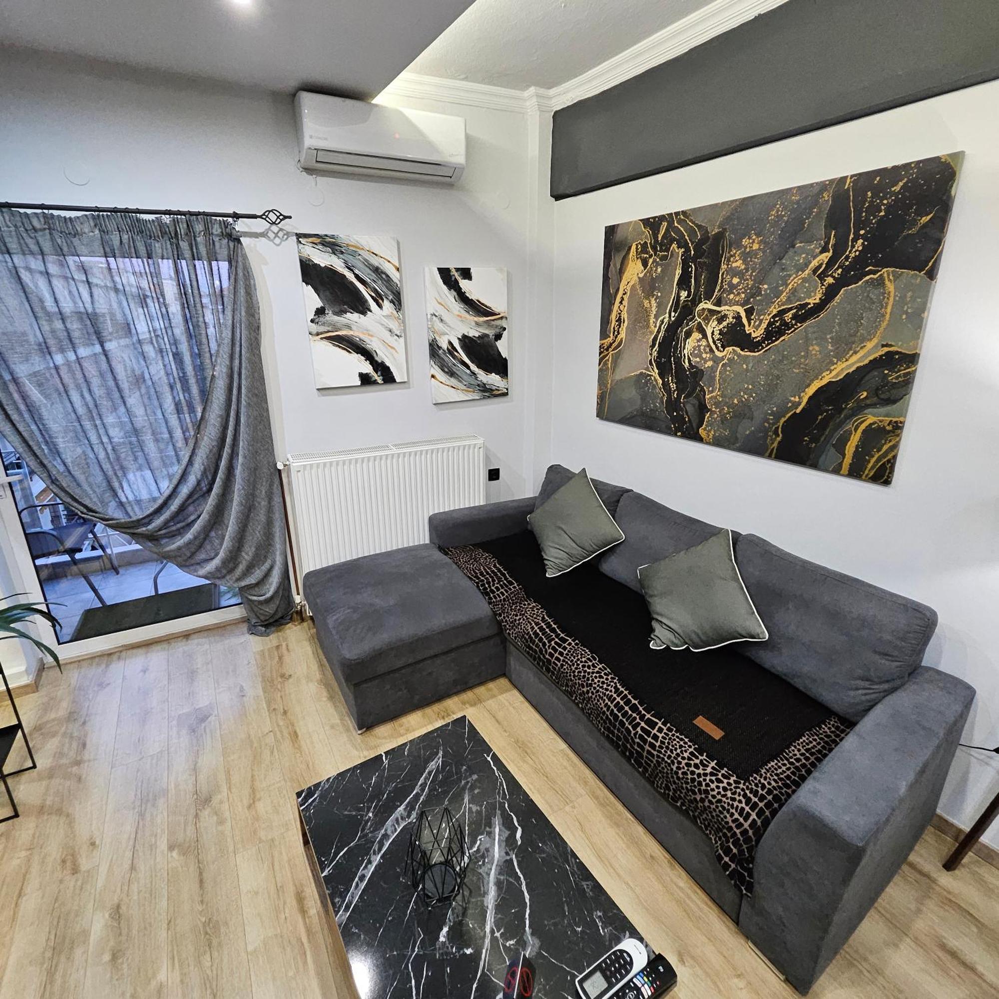 Central 3 Modern Apartment With Free Parking Serres Bagian luar foto
